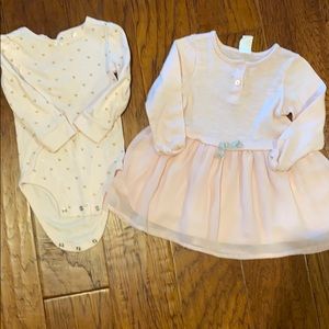 Girls 9-12M Dress & Bodysuit